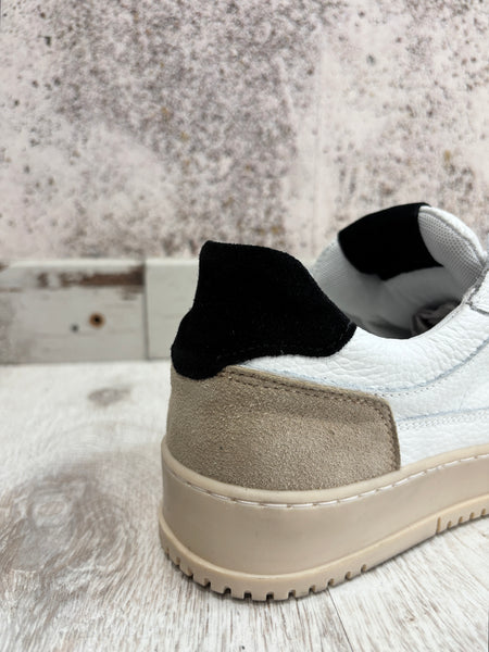 Sneakers college bianco/nera