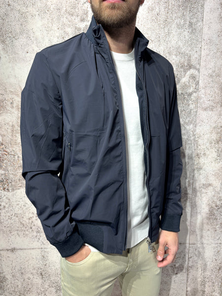 Giubbino blu tessuto tecnico