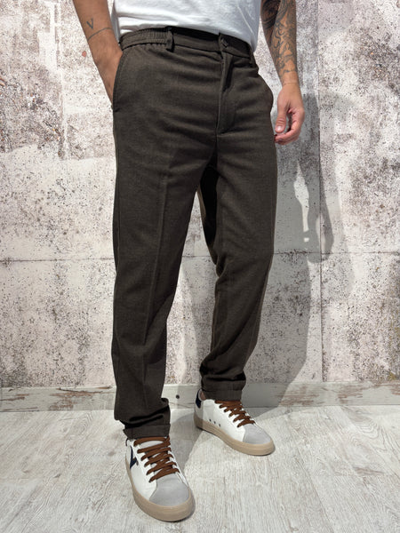 Pantalone misto lana moro P02