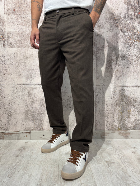 Pantalone misto lana moro P02