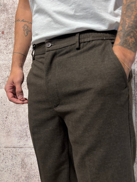 Pantalone misto lana moro P02