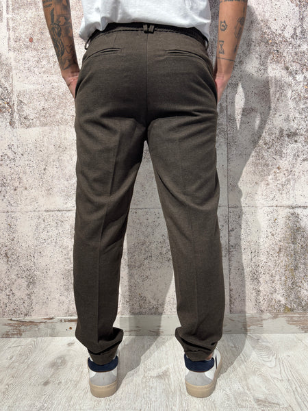 Pantalone misto lana moro P02