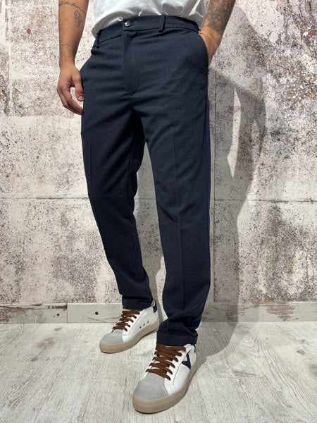 Pantalone misto lana blu P02
