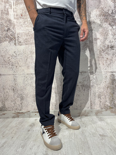 Pantalone misto lana blu P02