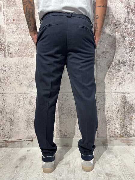 Pantalone misto lana blu P02