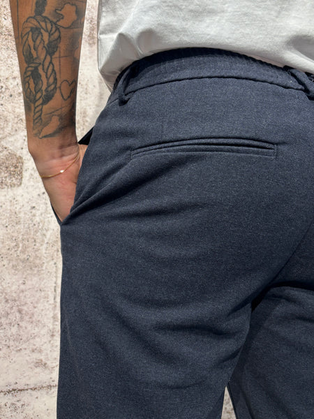 Pantalone misto lana blu P02
