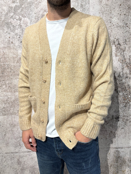 Cardigan beige mélange M38