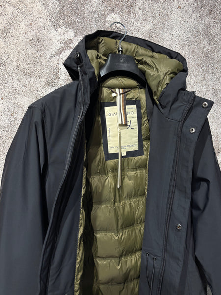 Giubbotto parka tecnico nero GL5068