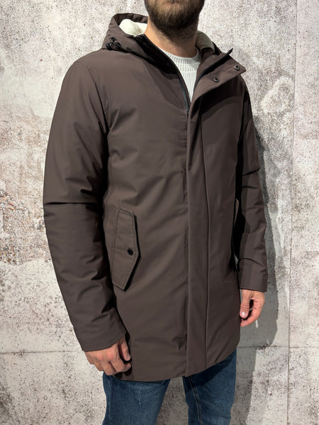 Giubbotto parka tecnico coffee GL5068